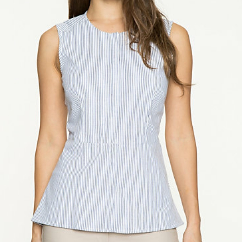 Le Chateau Medium peplum sleeveless blouse